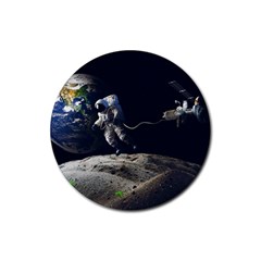 Planet Ball Shaped Universe Science Rubber Round Coaster (4 Pack) by Wegoenart