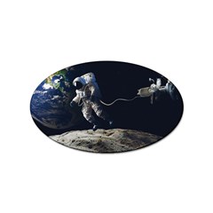 Planet Ball Shaped Universe Science Sticker (oval)