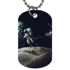 Planet Ball Shaped Universe Science Dog Tag (two Sides) by Wegoenart