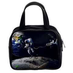 Planet Ball Shaped Universe Science Classic Handbag (two Sides) by Wegoenart