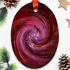 Galaxy Fog Kosmus Universe Oval Ornament (two Sides) by Wegoenart