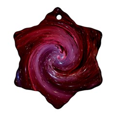 Galaxy Fog Kosmus Universe Snowflake Ornament (two Sides) by Wegoenart