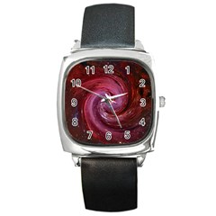 Galaxy Fog Kosmus Universe Square Metal Watch by Wegoenart