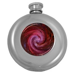 Galaxy Fog Kosmus Universe Round Hip Flask (5 Oz) by Wegoenart