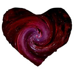 Galaxy Fog Kosmus Universe Large 19  Premium Heart Shape Cushions by Wegoenart