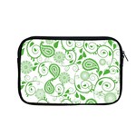 Paisley Floral Green Background Apple MacBook Pro 13  Zipper Case Front