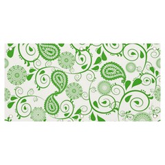 Paisley Floral Green Background Banner And Sign 6  X 3 