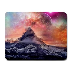 Mountain Cosmos Universe Nature Small Mousepad by Wegoenart