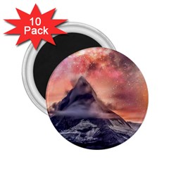 Mountain Cosmos Universe Nature 2 25  Magnets (10 Pack)  by Wegoenart