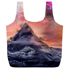 Mountain Cosmos Universe Nature Full Print Recycle Bag (xl) by Wegoenart