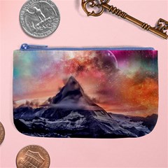 Mountain Cosmos Universe Nature Large Coin Purse by Wegoenart