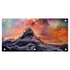 Mountain Cosmos Universe Nature Banner And Sign 6  X 3 