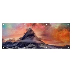 Mountain Cosmos Universe Nature Banner And Sign 8  X 3 