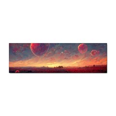 Fantasy World Red Bubbles Landscape Sticker (bumper)