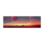 Fantasy World Red Bubbles Landscape Sticker Bumper (100 pack) Front