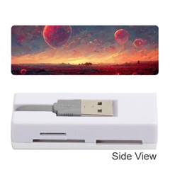 Fantasy World Red Bubbles Landscape Memory Card Reader (stick) by Wegoenart