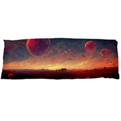 Fantasy World Red Bubbles Landscape Body Pillow Case (dakimakura) by Wegoenart