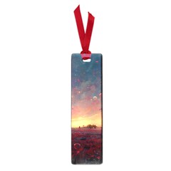 Fantasy World Red Bubbles Landscape Small Book Marks by Wegoenart