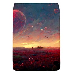 Fantasy World Red Bubbles Landscape Removable Flap Cover (l) by Wegoenart