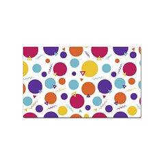 Background Polka Dot Sticker (rectangular)