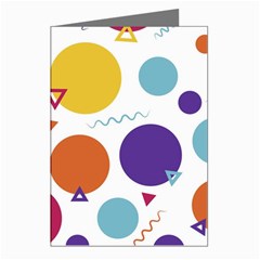 Background Polka Dot Greeting Cards (pkg Of 8)