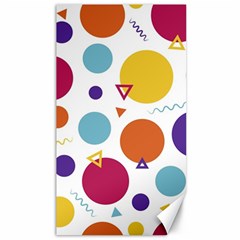 Background Polka Dot Canvas 40  X 72  by Ravend