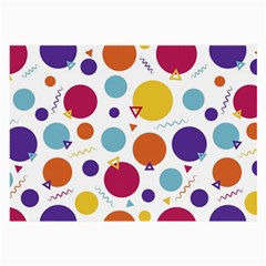 Background Polka Dot Large Glasses Cloth by Ravend