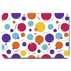 Background Polka Dot Large Doormat by Ravend