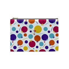 Background Polka Dot Cosmetic Bag (medium) by Ravend