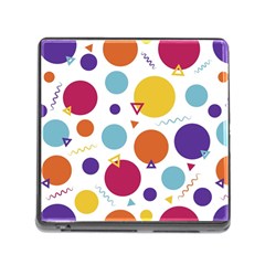 Background Polka Dot Memory Card Reader (square 5 Slot) by Ravend