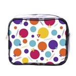 Background Polka Dot Mini Toiletries Bag (One Side) Front