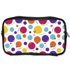 Background Polka Dot Toiletries Bag (two Sides) by Ravend