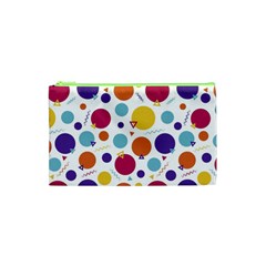 Background Polka Dot Cosmetic Bag (xs) by Ravend