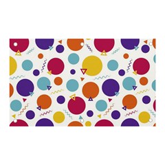 Background Polka Dot Banner And Sign 5  X 3  by Ravend