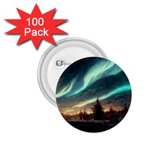 Northern Light North Sky Night 1 75  Buttons (100 Pack) 