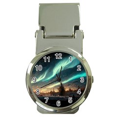 Northern Light North Sky Night Money Clip Watches by Ravend