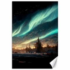 Northern Light North Sky Night Canvas 12  X 18  by Ravend