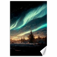 Northern Light North Sky Night Canvas 24  X 36  by Ravend