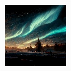 Northern Light North Sky Night Medium Glasses Cloth by Ravend