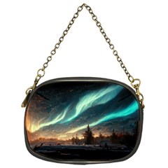 Northern Light North Sky Night Chain Purse (one Side) by Ravend