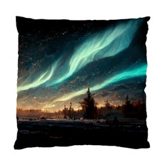 Northern Light North Sky Night Standard Cushion Case (one Side) by Ravend