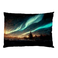 Northern Light North Sky Night Pillow Case by Ravend