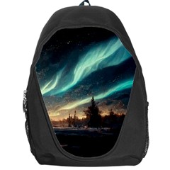 Northern Light North Sky Night Backpack Bag by Ravend