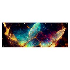 Abstract Galactic Wallpaper Banner And Sign 8  X 3 