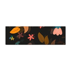 Flower Leaves Background Floral Sticker (bumper) by Ravend