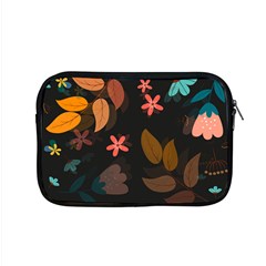 Flower Leaves Background Floral Apple Macbook Pro 15  Zipper Case by Ravend