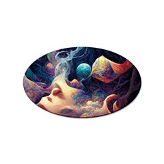 Quantum Physics Dreaming Lucid Sticker Oval (100 Pack) by Ravend