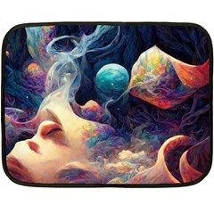 Quantum Physics Dreaming Lucid Fleece Blanket (mini) by Ravend