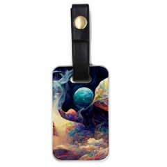 Quantum Physics Dreaming Lucid Luggage Tag (one Side) by Ravend