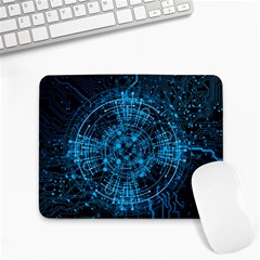 Network Circuit Board Trace Small Mousepad by Ravend